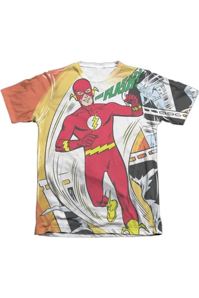 Gildan Justice League Of America Filmstrip Adult Poly/cotton Short Sleeve Tee / T-shirt In White