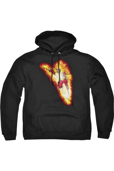 Gildan Justice League Of America Firestorm Blaze Adult Pull Over Hoodie / Hooded Sweatshirt In Black