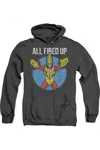 Gildan Justice League Of America Firestorms Party Adult Heather Hoodie / Hooded Sweatshirt In Black