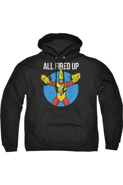 Gildan Justice League Of America Firestorms Party Adult Pull Over Hoodie / Hooded Sweatshirt In Black