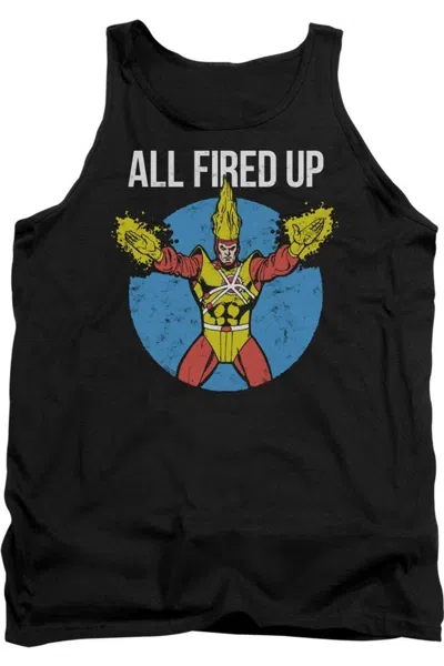Gildan Justice League Of America Firestorms Party Adult Tank Top In Black