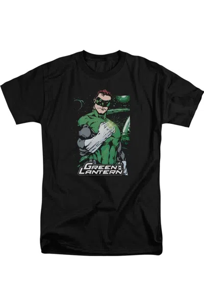 Gildan Justice League Of America Fist Flare Short Sleeve Adult Tall Tee / T-shirt In Black