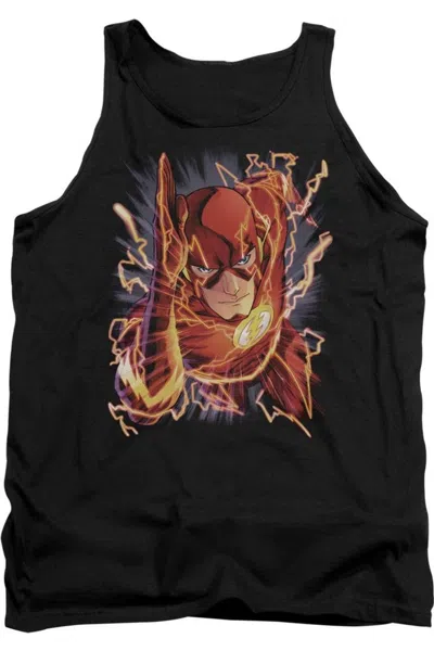 Gildan Justice League Of America Flash #1 Adult Tank Top In Black