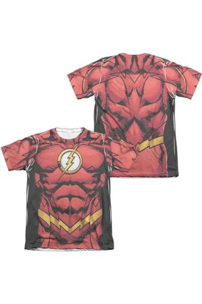 Gildan Justice League Of America Flash 52 (front/back Print) Adult Poly/cotton Short Sleeve Tee / T-shirt In Multi