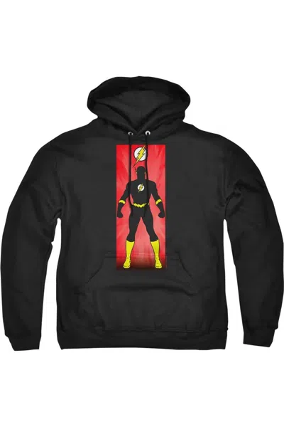 Gildan Justice League Of America Flash Block Adult Pull Over Hoodie / Hooded Sweatshirt In Black