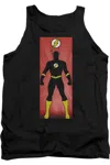 Gildan Justice League Of America Flash Block Adult Tank Top In Black