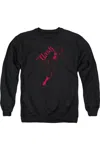 Gildan Justice League Of America Flash Darkness Adult Crewneck Sweatshirt In Black