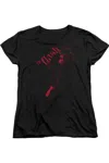 Gildan Justice League Of America Flash Darkness Short Sleeve Womens Tee / T-shirt In Black
