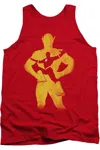 Gildan Justice League Of America Flash Knockout Adult Tank Top In Red
