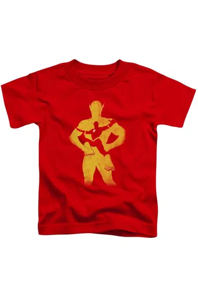 Gildan Kids' Justice League Of America Flash Knockout Short Sleeve Toddler Tee / T-shirt In Red