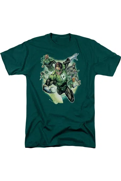 Gildan Justice League Of America Flying Corps Short Sleeve Adult Tee / T-shirt In Green