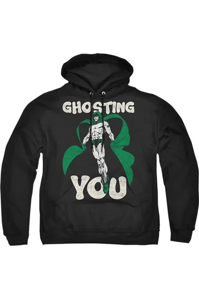 Gildan Justice League Of America Ghosting Adult Pull Over Hoodie / Hooded Sweatshirt In Black