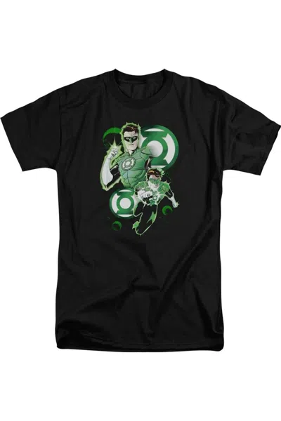 Gildan Justice League Of America Gl In Action Short Sleeve Adult Tall Tee / T-shirt In Black