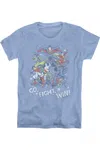 Gildan Justice League Of America Go Fight Win Short Sleeve Womens Tee / T-shirt In Multi