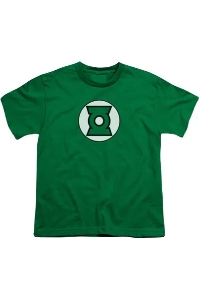 Gildan Kids' Justice League Of America Green Lantern Logo Short Sleeve Youth Tee / T-shirt