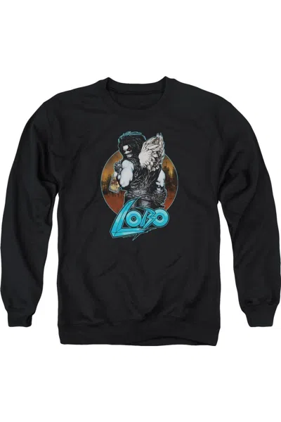 Gildan Justice League Of America Gut Rot Adult Crewneck Sweatshirt In Black