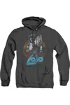 Gildan Justice League Of America Gut Rot Adult Heather Hoodie / Hooded Sweatshirt In Black