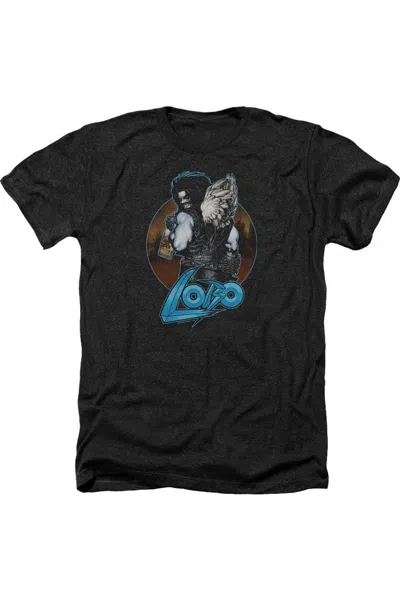 Gildan Justice League Of America Gut Rot Adult Heather Tee / T-shirt In Black