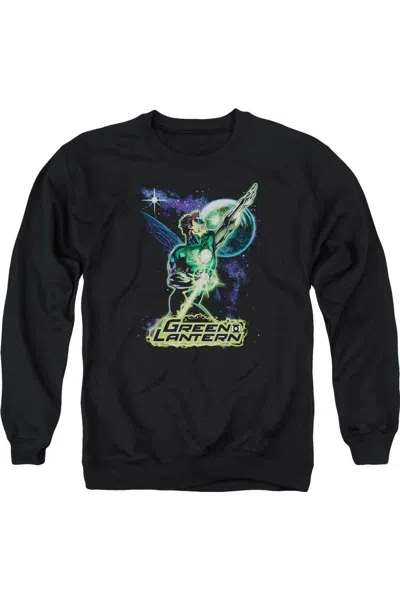Gildan Justice League Of America Hal Galaxy Adult Crewneck Sweatshirt In Black