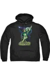Gildan Justice League Of America Hal Galaxy Adult Pull Over Hoodie / Hooded Sweatshirt In Black