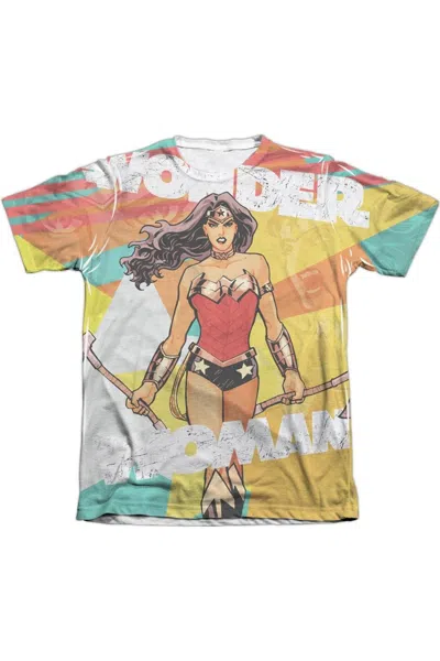 Gildan Justice League Of America Hands Full Adult Poly/cotton Short Sleeve Tee / T-shirt In White
