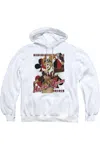 Gildan Justice League Of America Harley Bombshetll Adult Pull Over Hoodie / Hooded Sweatshirt In White
