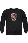 Gildan Justice League Of America Harley Chibi Adult Crewneck Sweatshirt In Black