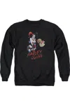 Gildan Justice League Of America Harley Hammer Adult Crewneck Sweatshirt In Black
