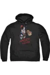 Gildan Justice League Of America Harley Hammer Adult Heather Hoodie / Hooded Sweatshirt In Black