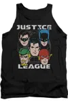 Gildan Justice League Of America Head Of States Adult Tank Top In Black