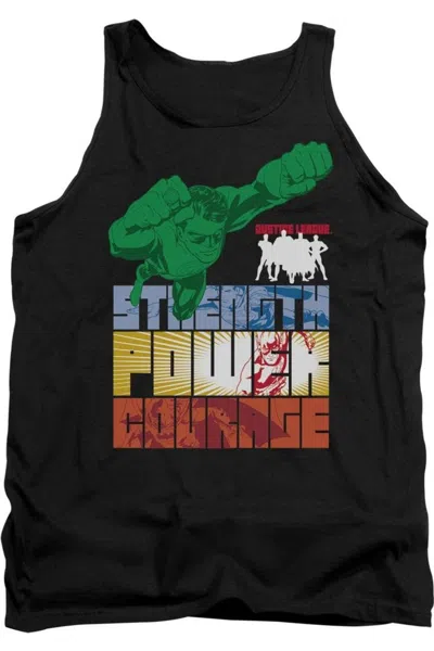 Gildan Justice League Of America Heroic Qualities Adult Tank Top In Black