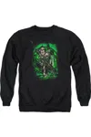 Gildan Justice League Of America In My Sight Adult Crewneck Sweatshirt In Black