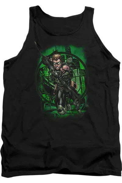 Gildan Justice League Of America In My Sight Adult Tank Top In Black