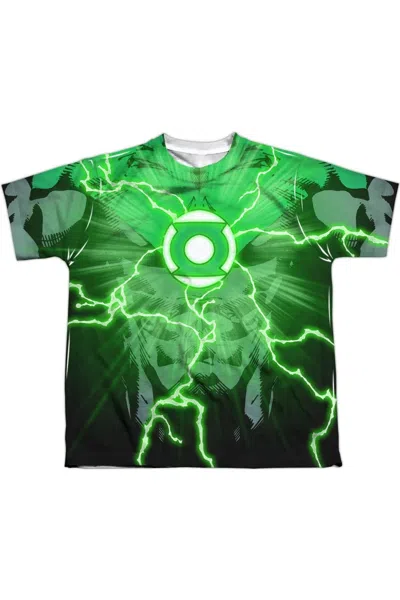 Gildan Kids' Justice League Of America John Burst Short Sleeve Youth Poly Crew Tee / T-shirt In Animal Print