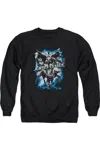 Gildan Justice League Of America Justice Storm Adult Crewneck Sweatshirt In Black