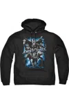 Gildan Justice League Of America Justice Storm Adult Pull Over Hoodie / Hooded Sweatshirt In Black