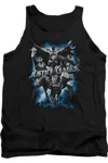 Gildan Justice League Of America Justice Storm Adult Tank Top In Black