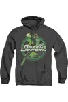 Gildan Justice League Of America Lantern Glow Adult Heather Hoodie / Hooded Sweatshirt In Black
