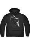 Gildan Justice League Of America Lighting Crashes Adult Pull Over Hoodie / Hooded Sweatshirt In Black