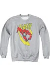 Gildan Justice League Of America Lightning Trail Adult Crewneck Sweatshirt In Multi