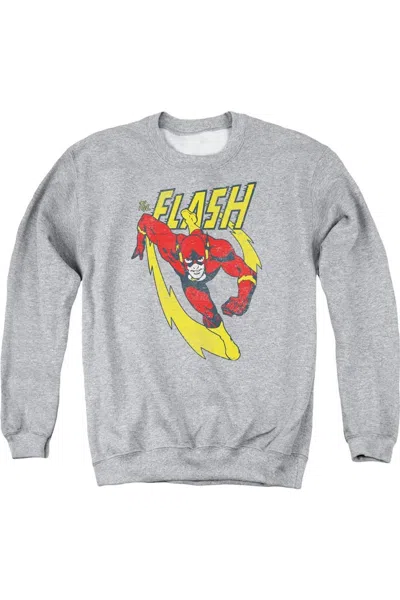 Gildan Justice League Of America Lightning Trail Adult Crewneck Sweatshirt In Multi