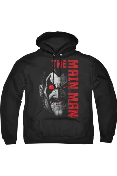 Gildan Justice League Of America Main Man Adult Pull Over Hoodie / Hooded Sweatshirt In Black