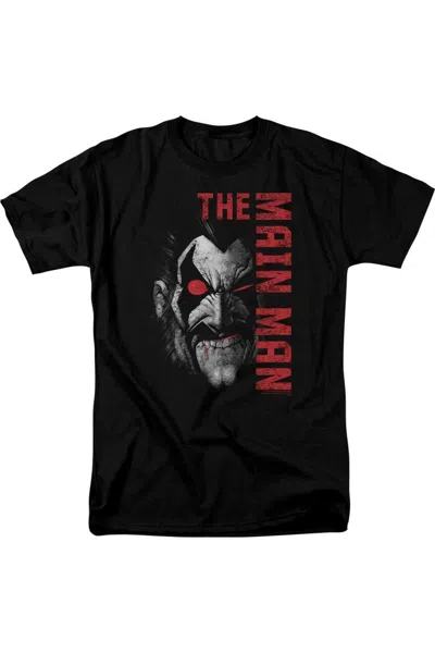 Gildan Justice League Of America Main Man Short Sleeve Adult Tee / T-shirt In Black