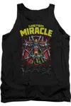 Gildan Justice League Of America Mister Miracle Adult Tank Top In Black