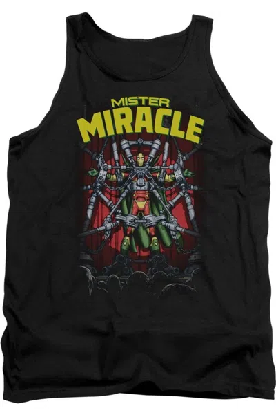 Gildan Justice League Of America Mister Miracle Adult Tank Top In Black