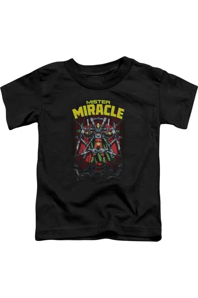 Gildan Kids' Justice League Of America Mister Miracle Short Sleeve Juvenile Tee / T-shirt In Black