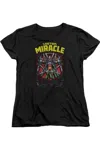 Gildan Justice League Of America Mister Miracle Short Sleeve Women´s Tee / T-shirt In Black