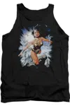 Gildan Justice League Of America Of Themyscira Adult Tank Top In Black