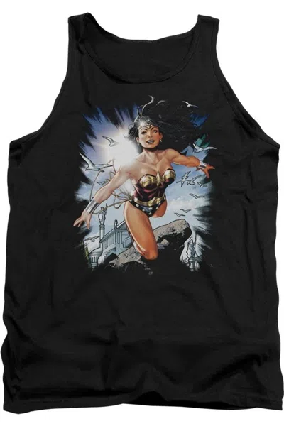 Gildan Justice League Of America Of Themyscira Adult Tank Top In Black