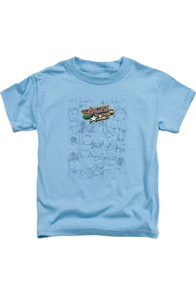 Gildan Kids' Justice League Of America On Call Short Sleeve Youth Tee / T-shirt In Blue